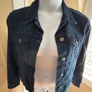 Nine West Dark Indigo Jean Jacket NWOT